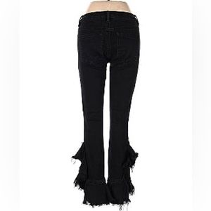CHELSEA & VIOLET Raw Ruffle Edged Jeans Size 25
